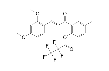 2,4-Dimethoxy-2'-(pentafluoropropionyl)oxy-5'-methylchalcone