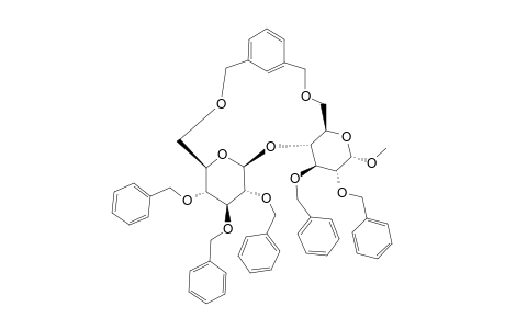 METHYL-6,6'-O-(1,3-XYLYLENE)-(2,3,4-TRI-O-BENZYL-BETA-D-GLUCOPYRANOSYL-(1'->4)-2,3-DI-O-BENZYL-ALPHA-D-GLUCOPYRANOSIDE