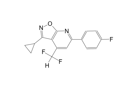 isoxazolo[5,4-b]pyridine, 3-cyclopropyl-4-(difluoromethyl)-6-(4-fluorophenyl)-