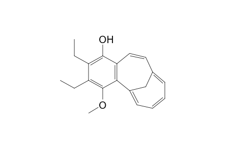 3-Methoxy-4,5-diethyltricyclo[8.4.1.0(2,7)]pentadeca-1(14),2(7),3,5,8,10,12-heptaen-6-ol