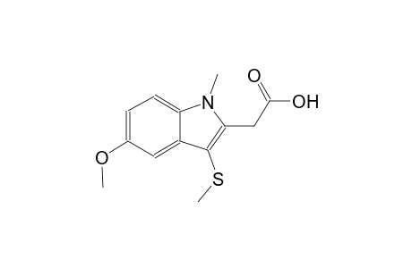 [5-methoxy-1-methyl-3-(methylsulfanyl)-1H-indol-2-yl]acetic acid