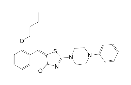 (5E)-5-(2-butoxybenzylidene)-2-(4-phenyl-1-piperazinyl)-1,3-thiazol-4(5H)-one