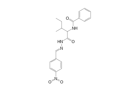 N-[2-methyl-1-[[(E)-(4-nitrobenzylidene)amino]carbamoyl]butyl]benzamide