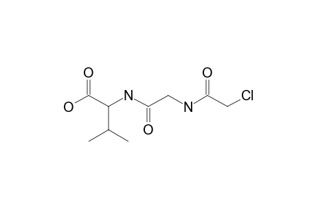 N-[N-(2-chloroacetyl)glycyl]-D,L-valine