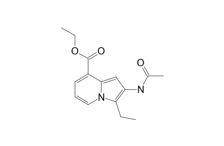 ETHYL-2-ACETAMIDO-3-ETHYL-INDOLIZINE-8-CARBOXYLATE