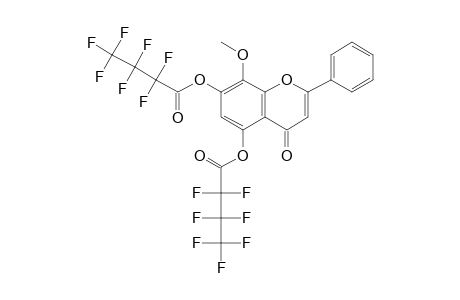 Wogonin, bis(heptafluorobutyrate)