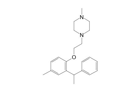 1-Methyl-4-(2-(4-methyl-2-(1-phenylethyl)phenoxy)ethyl)piperazine