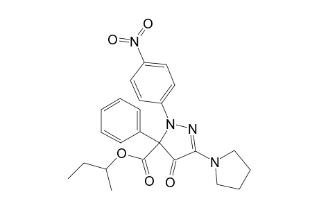 sec-Butyl 3-pyrrolidino-4,5-dihydro-4-oxo-1-(4'-nitrophenyl)-5-phenyl-1H-pyrazol-5-carboxylate