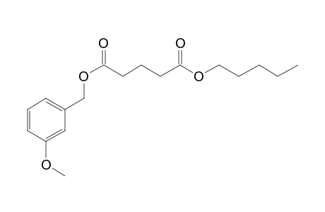 Glutaric acid, 3-methoxybenzyl pentyl ester