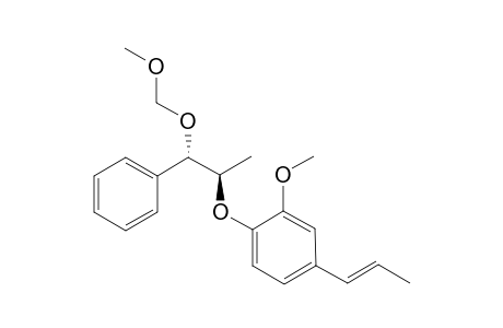 2-Methoxy-1-(((1'S,2'R)-1'-(methoxymethoxy)-1'-phenylpropan-2'-yl)oxy)-4-((E)-prop-1-en-yl)benzene
