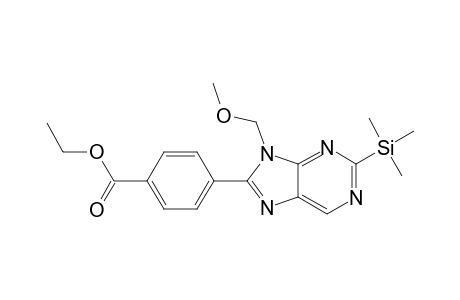 Ethyl 4-[9-(Methoxymethyl)-2-(trimethylsilyl)-9H-purin-8-yl]benzoate