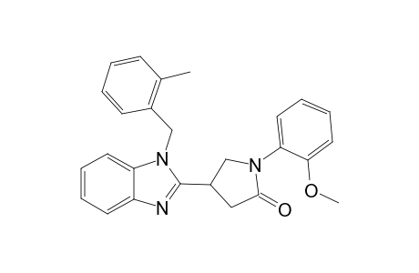 1-(2-methoxyphenyl)-4-[1-(2-methylbenzyl)-1H-benzimidazol-2-yl]-2-pyrrolidinone