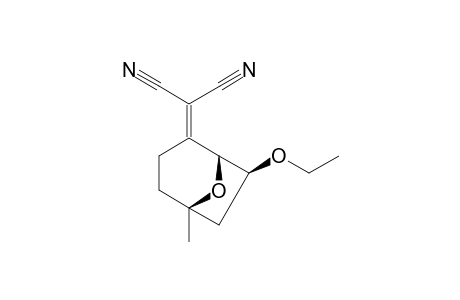 (1R*,5S*,7S*)-7-ETHOXY-5-METHYL-8-OXABICYClO-[3.2.1]-OCTAN-2-YLIDENEMALONONITRILE