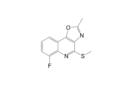 6-Fluoro-2-methyl-4-methylsulfanyloxazolo[4,5-c]quinoline