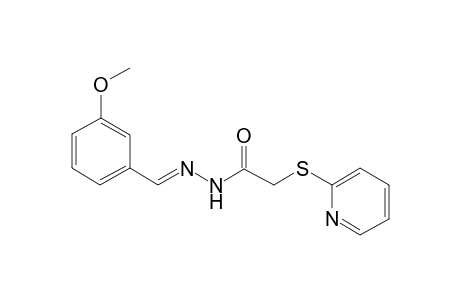 N'-[(E)-(3-methoxyphenyl)methylidene]-2-(2-pyridinylsulfanyl)acetohydrazide