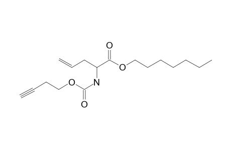 2-Aminopent-4-enoic acid, N-(3-butyn-1-oxycarbonyl)-, heptyl ester