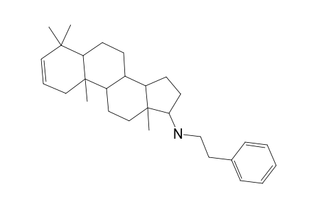 4,4-Dimethyl-N-(2-phenylethyl)androst-2-en-17-amine