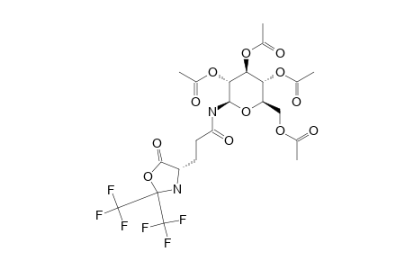 N-(2,3,4,6-TETRA-O-ACETYL-BETA-D-GALACTOPYRANOSYL)-3-[(4-S)-5-OXO-2,2-BIS-(TRIFLUOROMETHYL)-1,3-OXAZOLIDIN-4-YL]-PROPANOYLAMIDE