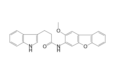 1H-indole-3-propanamide, N-(2-methoxydibenzo[b,d]furan-3-yl)-