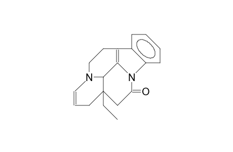 (-)-18,19-Dehydro-(3.alpha.,16.alpha.)-eburnamenin-14(15H)-one