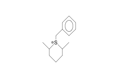 1-Benzyl-cis-2,cis-6-dimethylthianium cation