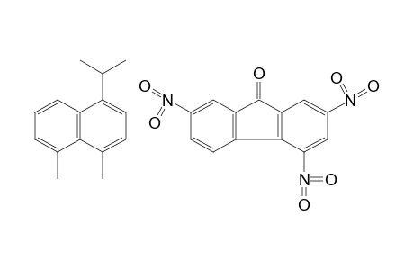 4,5-dimethyl-1-isopropylnaphthalene, compound with 2,4,7-trinitrobenzene-9-one