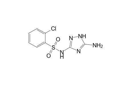 N-(5-azanyl-1H-1,2,4-triazol-3-yl)-2-chloranyl-benzenesulfonamide