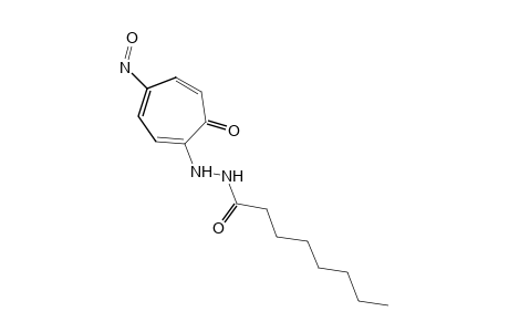 octanoic acid, 2-(4-nitroso-7-oxo-1,3,5-cycloheptatrien-1-yl)hydrazide