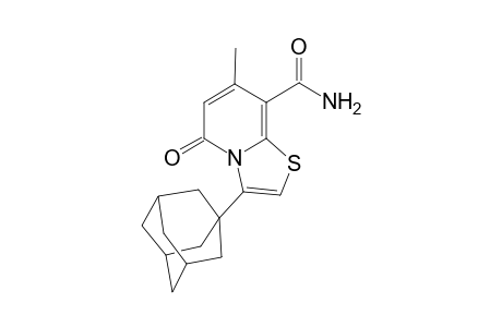 5H-Thiazolo[2, 3-a]pyridine-8-carboxamide, 3-(1-adamanthyl)-7-methyl-5-oxo-