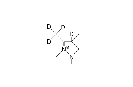 3-Trideuterio-methyl-4-deuterio-1,2,4,5-tetramethyl-2-pyrazolinium cation