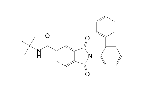 N-tert-butyl-1,3-bis(oxidanylidene)-2-(2-phenylphenyl)isoindole-5-carboxamide