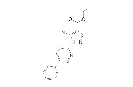 5-Amino-1-(6-phenyl-pyridazin-3-yl)-1H-pyrazole-4-carboxylicacid ethyl ester