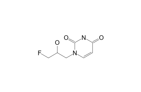 1-(3-Fluoranyl-2-oxidanyl-propyl)pyrimidine-2,4-dione