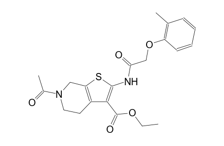 6-Acetyl-2-[[2-(2-methylphenoxy)-1-oxoethyl]amino]-5,7-dihydro-4H-thieno[2,3-c]pyridine-3-carboxylic acid ethyl ester