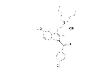 1-(p-chlorobenzoyl)-3-[2-(dibutylamino)ethyl]-5-methoxy-2-methylindole, monohydrochloride
