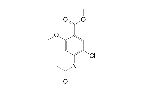 4-acetamido-5-chloro-o-anisic acid, methyl ester