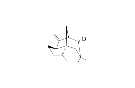 2,9,9-TRIMETHYL-6-METHYLENE-TRICYCLO-[5.3.1.0(1,5)]-UNDECAN-8-ONE;MAJOR-EPIMER