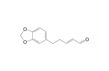 (E)-5-(1,3-benzodioxol-5-yl)-2-pentenal
