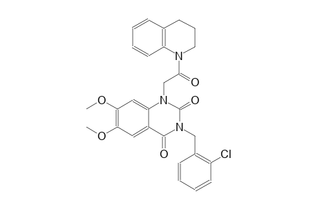 3-(2-chlorobenzyl)-1-[2-(3,4-dihydro-1(2H)-quinolinyl)-2-oxoethyl]-6,7-dimethoxy-2,4(1H,3H)-quinazolinedione