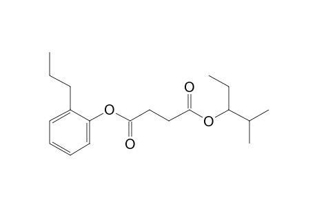 Succinic acid, 2-methylpent-3-yl 2-propylphenyl ester