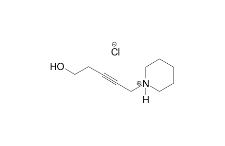 1-(5-hydroxy-2-pentynyl)piperidinium chloride