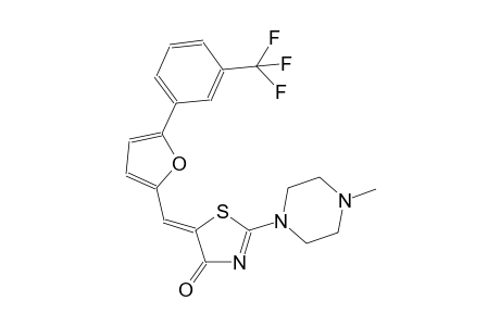 (5Z)-2-(4-methyl-1-piperazinyl)-5-({5-[3-(trifluoromethyl)phenyl]-2-furyl}methylene)-1,3-thiazol-4(5H)-one