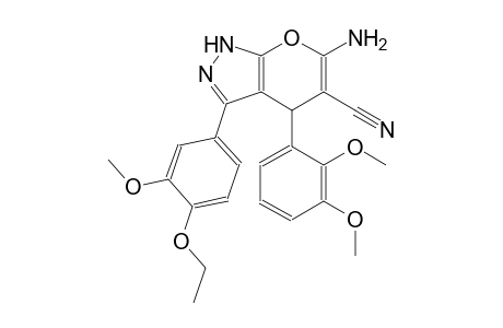 6-amino-4-(2,3-dimethoxyphenyl)-3-(4-ethoxy-3-methoxyphenyl)-1,4-dihydropyrano[2,3-c]pyrazole-5-carbonitrile