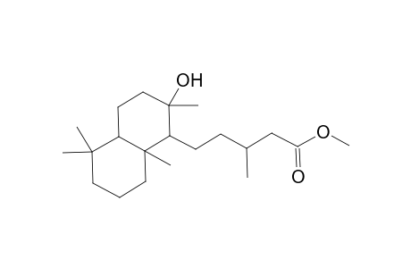 1-Naphthalenepentanoic acid, decahydro-2-hydroxy-.beta.,2,5,5,8a-pentamethyl-, methyl ester, [1S-[1.alpha.(S*),2.beta.,4a.beta.,8a.alpha.]]-