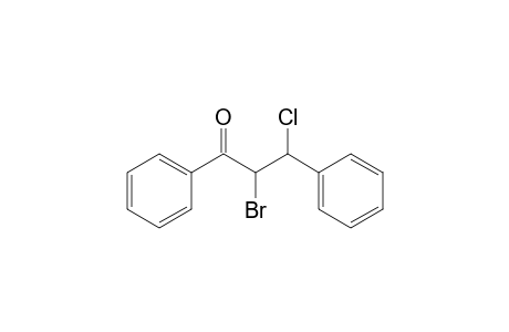 trans-2-Bromo-3-chloro-1,3-diphenyl-1-propanone