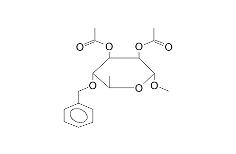 Methyl 2,3-di-O-acetyl-4-O-benzyl.alpha.-L-rhamnopyranoside