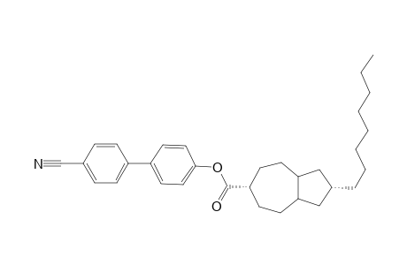 [PARA-(PARA-CYANOPHENYL)-PHENYL]-2-ALPHA-OCTYL-PERHYDRO-6-AZULENE-CARBOXYLATE