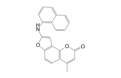 2H-furo[2,3-h][1]benzopyran-2-one, 4-methyl-8-(1-naphthalenylamino)-