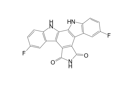 5H-Indolo[2,3-a]pyrrolo[3,4-c]carbazole-5,7(6H)-dione, 3,9-difluoro-12,13-dihydro-