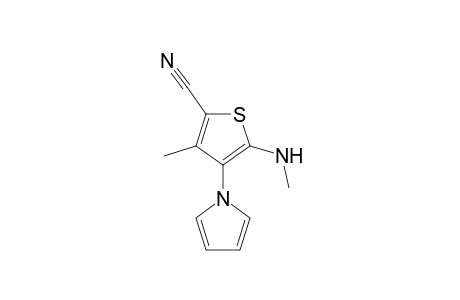 3-Methyl-5-(methylamino)-4-(1H-pyrrol-1-yl)thiophene-2-carbonitrile